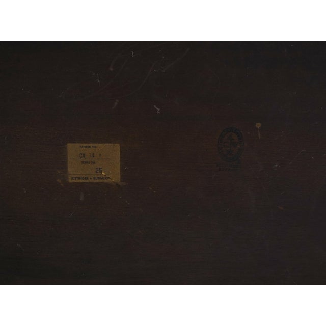 Kittinger Colonial Williamsburg Cw-34 Mahogany Demilune Table For Sale - Image 13 of 13