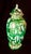 Ceramic 1960s Green Speckled Ginger Jar For Sale - Image 7 of 10
