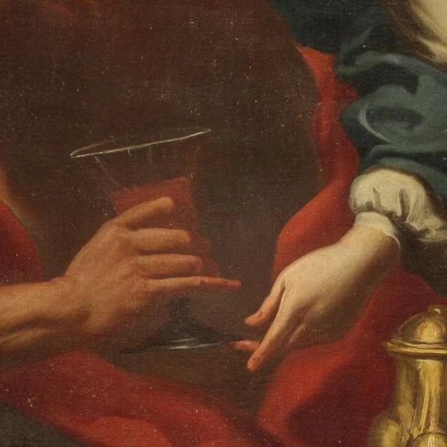 Italian Artist, Lot and His Daughters, 1650, Oil on Canvas For Sale - Image 8 of 15