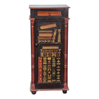 Faux Book Front Cabinet For Sale