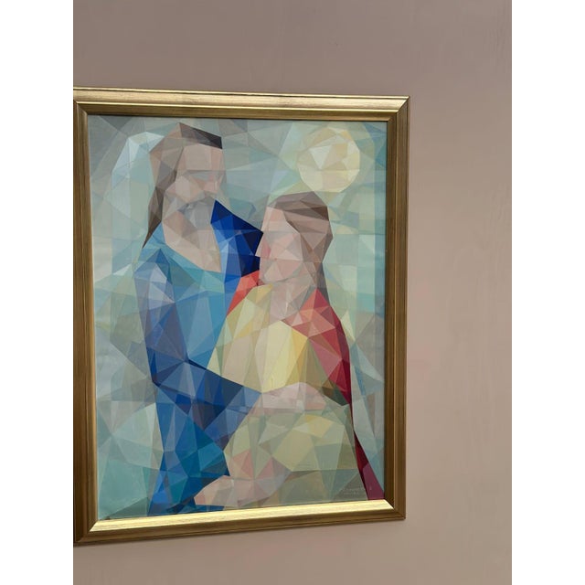 Folke Skoghäll, Cubist Figures, 1955, Oil on Canvas, Framed For Sale - Image 8 of 18