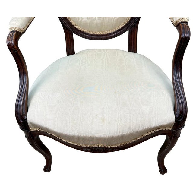 Georgian English Mahogany Salon Chair, 1780 For Sale - Image 10 of 18