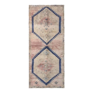Decorative Vintage Large Kars Wool Rug - 5`4" X 13`8" For Sale
