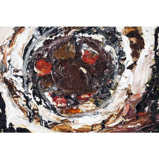 Mid 20th Century Mid-Century Scandinavian Abstract Painting For Sale - Image 5 of 6