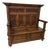 Antique Heavily Carved German Bench Oak 1800s For Sale