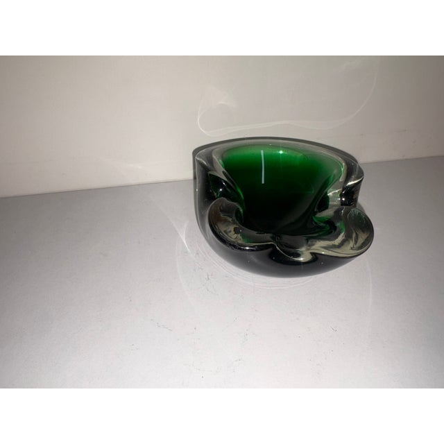 Sommerso Murano Glass Ashtray, 1950 For Sale - Image 3 of 7