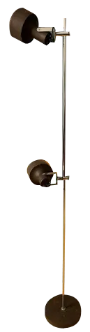 Mid-Century Brown Anvia Floor Lamp