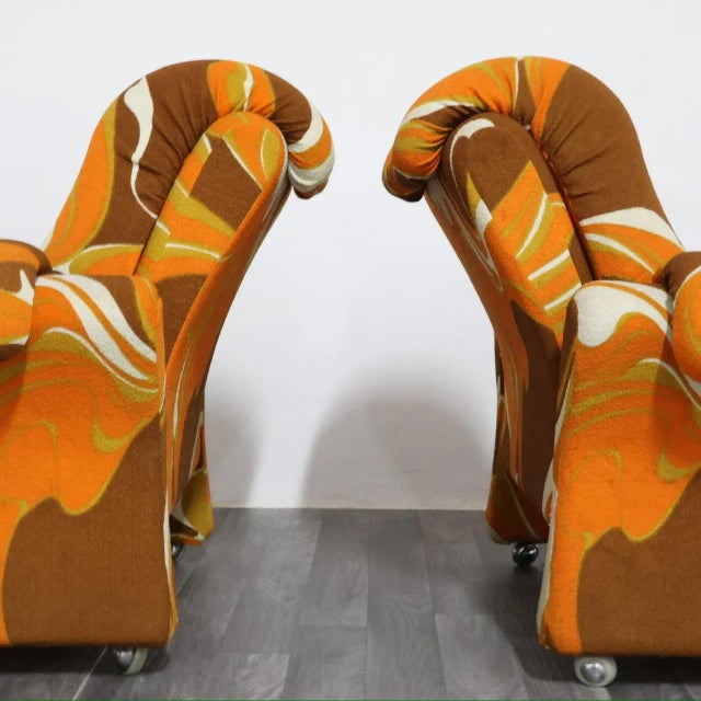 Ionica Lounge Chairs by Guarnacci, Padovano, and Vagnoni for 1P, 1970s, Set of 2 For Sale - Image 11 of 18