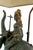 Sculptural Indra on Airavata Lamp in Bronze with Dual Patina, Thailand, 1950s For Sale - Image 14 of 18