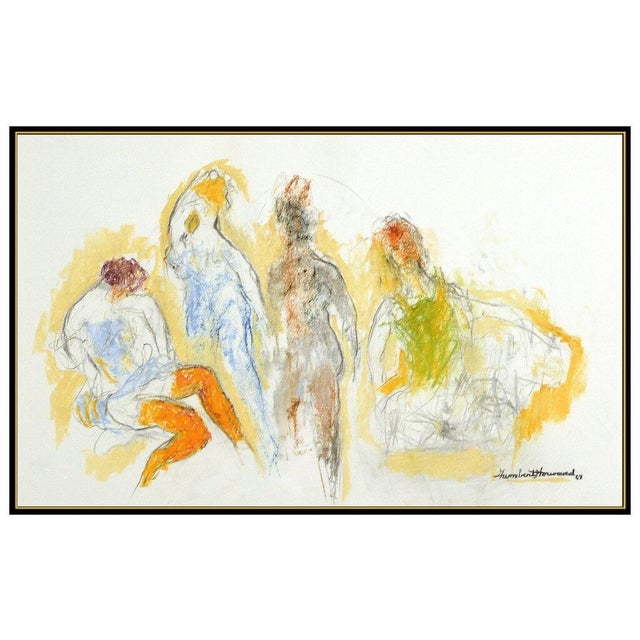 Message us to inquire about custom framing options! (Included for free with every purchase) The artwork here, "Figures...