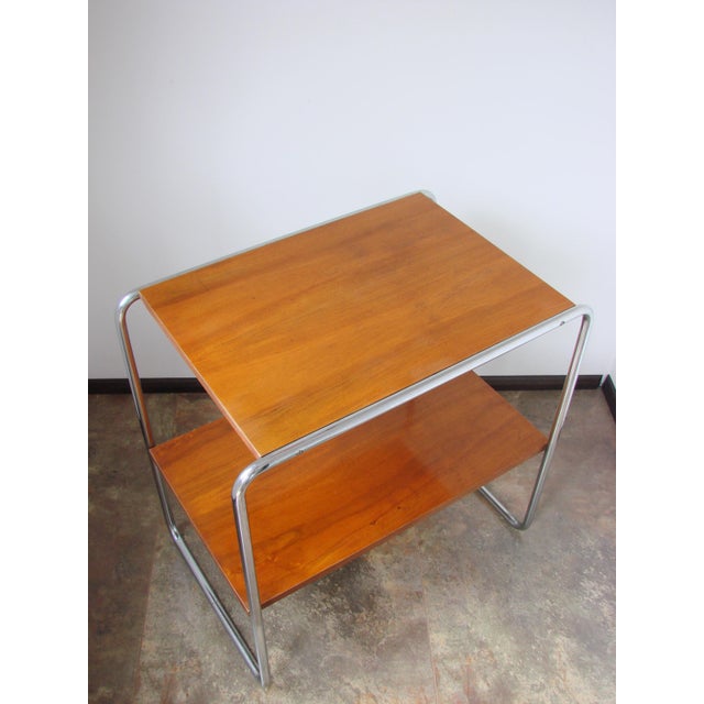 Bauhaus B12 Side Table by Marcel Breuer for Thonet, Czechoslovakia, 1930s For Sale - Image 11 of 16