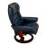 Ekornes Stressless Royal Recliner – Medium – Blue Leather With Wood Base - Made in Norway For Sale - Image 11 of 11