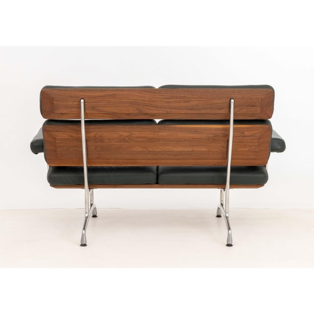 Dark Green Eames for Herman Miller Two-Seat Sofa For Sale - Image 8 of 9