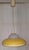 Vintage Hanging Lamp with White Glass Shade and Yellow-White Metal Shade by Doria, 1970s For Sale - Image 3 of 11