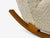 Swedish Modern, Rocking Chair, Elmwood, Beige Shearling, Sweden, 1940s For Sale - Image 11 of 13