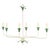 The Ava 6-Light Chandelier offers timeless lines and sculpted leaf accents. Paint in a single finish or add contrast with...