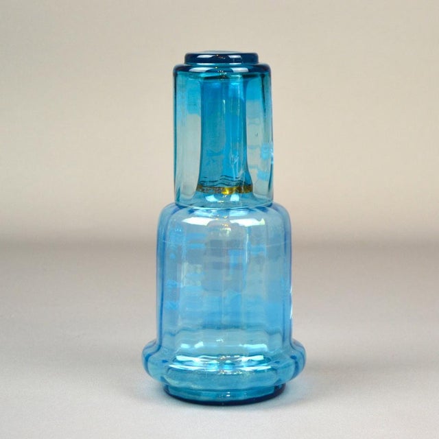 Victorian Decanter with Glass, Set of 2 For Sale - Image 4 of 12