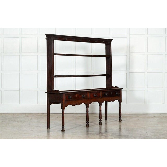 circa 1780 18thC English Oak Dresser W167 x D40 x H162 cm