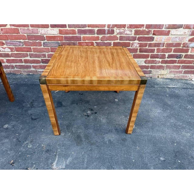Pair of Vintage Campaign-Style Accent Tables From the Drexel Accolade Collection For Sale - Image 9 of 16