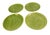 Late 20th Century Monterey Tropical Green Monstera Leaf Dinner Serving Plates - Set of 4 For Sale - Image 9 of 9