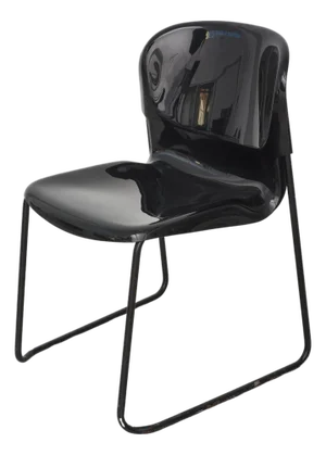 Glossy Stacking Chair by Gerd Lange for Drabert, 1980s