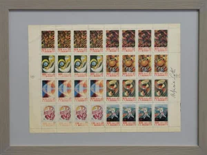 Stefania Lotti, Homage to Futurism, Mixed Media, 1976, Framed
