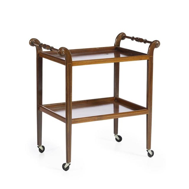 20th Century Tea Cart in Mahogany For Sale - Image 6 of 6