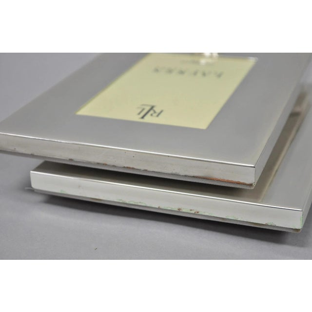Late 20th Century Lauren Ralph Lauren "Vows" Silver Plated 4x6 Wedding Photo Picture Frame For Sale - Image 15 of 18