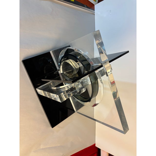 Black 1970s Miriam Blanc Lucite Sculpture For Sale - Image 8 of 11