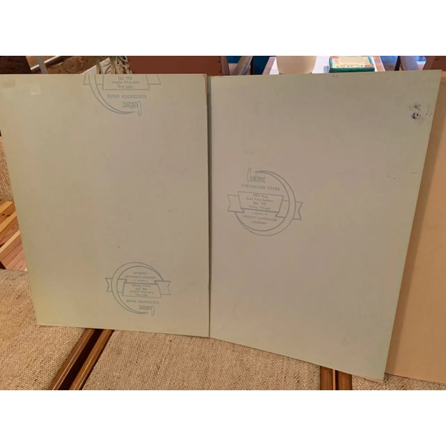 Paper 1960s Set of 4 Original Architectural Interior Renderings For Sale - Image 7 of 10