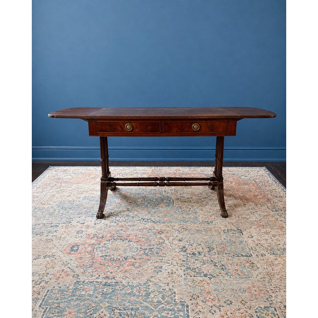 Traditional Drop Leaf Sofa Table For Sale - Image 3 of 7