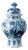 Dutch Blue & White Chinoiserie Lidded Jar, 1600s For Sale