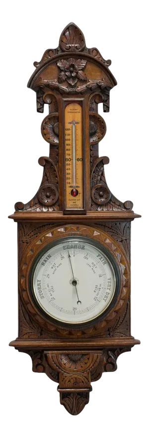 1937 Oak Factory Barometer