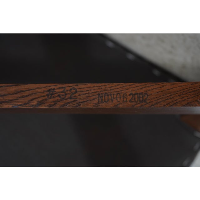 Stickley Mission Oak Eastwood Chair & Ottoman For Sale - Image 18 of 18