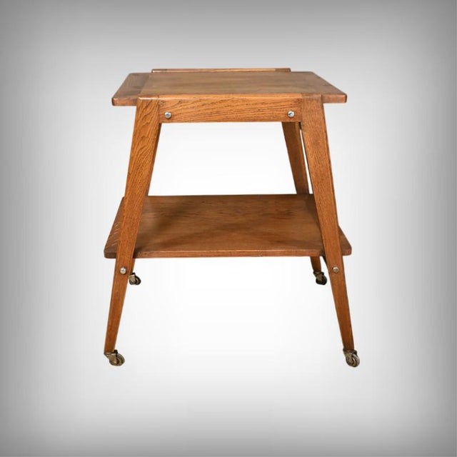 Oak Rolling Trolley, 1960, in Restored conditions. Designed 1960 to 1969