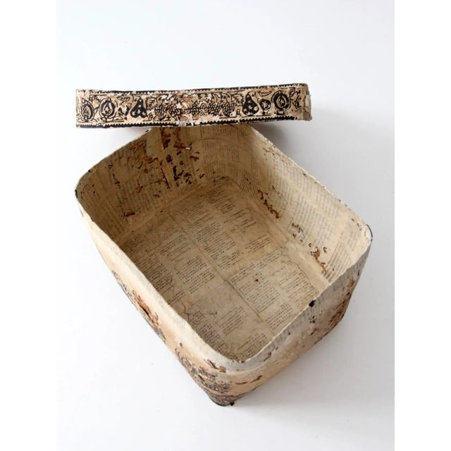 Cream Vintage Chinese Storage Basket For Sale - Image 8 of 11