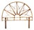 Vintage Bamboo Headboard for Queen Size Bed For Sale