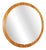 Large Vintage Scandinavian Round Mirror in Teak, 1960s For Sale