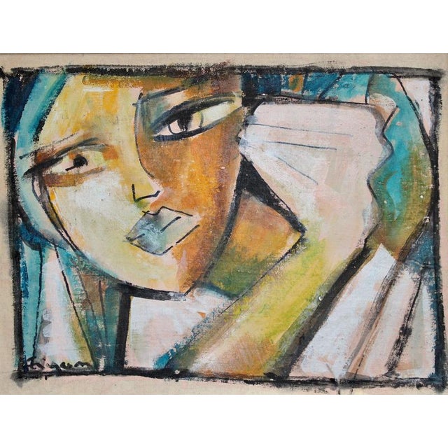 Hidden portraits xxxi', acrylic on canvas mounted on board, florentine school (circa 1980s-90s). This gallery has acquired...