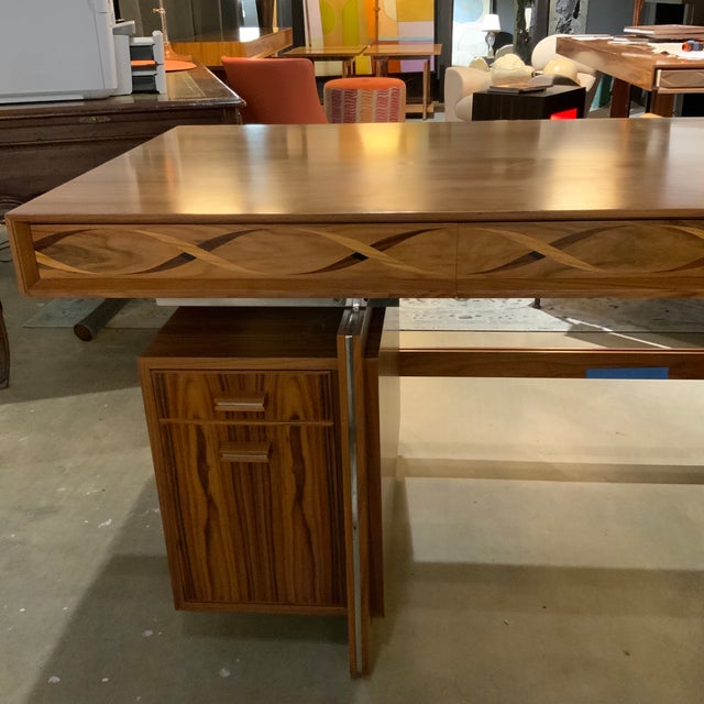 Modern David Linley Helix Inlaid Desk For Sale - Image 3 of 9