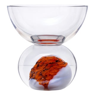 Mid-Century Modern Decorative Glass Piece by Exbor, 1970s For Sale