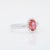 Metal Gia 1.1Ct Padparadscha Sapphire Ring With Natural Diamonds in Solid 14k Gold, Size 6.75 For Sale - Image 7 of 9