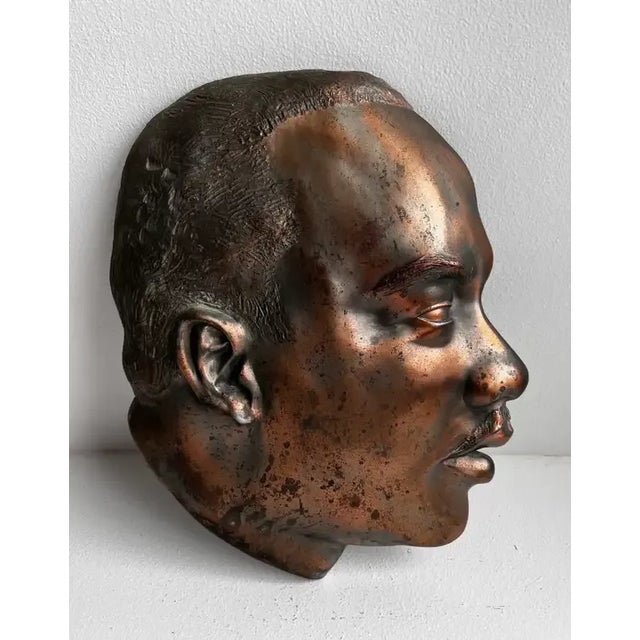 Vintage Martin Luther King Jr. Plaque Cast metal Great color and patina Ready to hang.