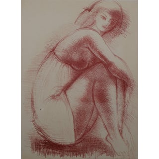 Antoniucci Volti, Nu au regard pensif (Nude), Lithograph For Sale