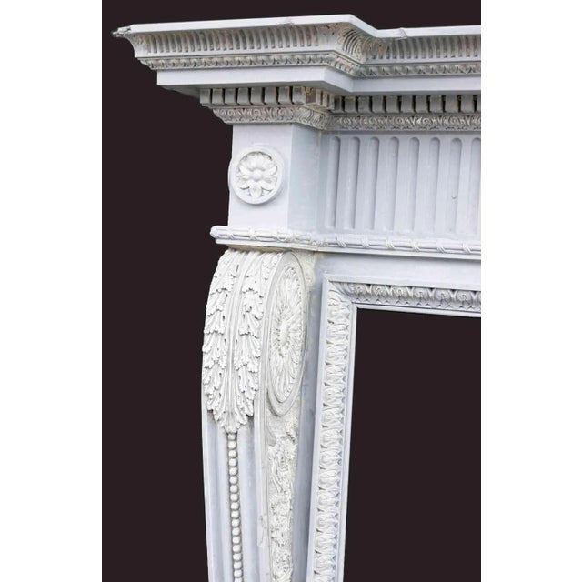 Early 20th Century Antique Carved Early English George I Style Mantel For Sale - Image 5 of 8