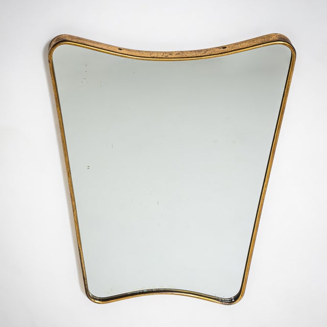 Wall Mirror in the Style of Gio Ponti, Italy, 1950s For Sale - Image 4 of 7