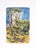 Mid Century Modern Vertical Landscape with Fence in Acrylic on Paper Vibrant landscape by California artist Bertram...