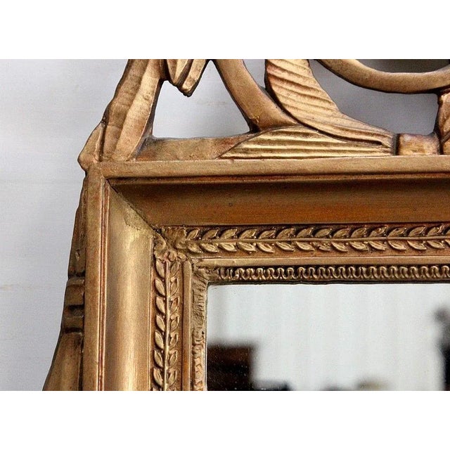 Golden Wood Louis XVI Style Mirror, 19th Century For Sale - Image 9 of 18