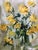 2000 - 2009 Still Life Yellow Flowers Watercolor Painting Viktor Mikhailichenko For Sale - Image 5 of 7