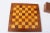 Mid Century Drueke No 61 Wood Chessboard With Mieux J' Attends Wood Chess Pieces For Sale - Image 15 of 17